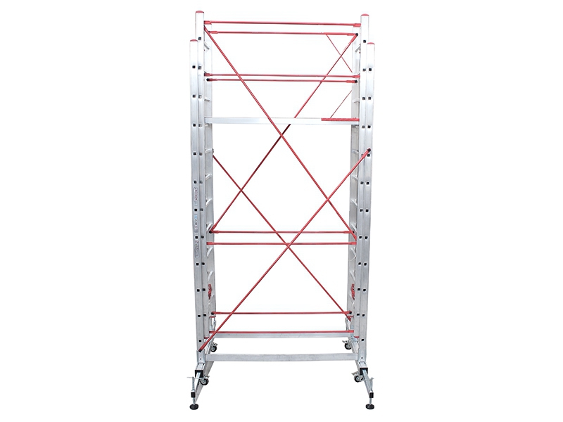 3.5+3.5 7 METER TELESCOPIC SCAFFOLDING LADDER