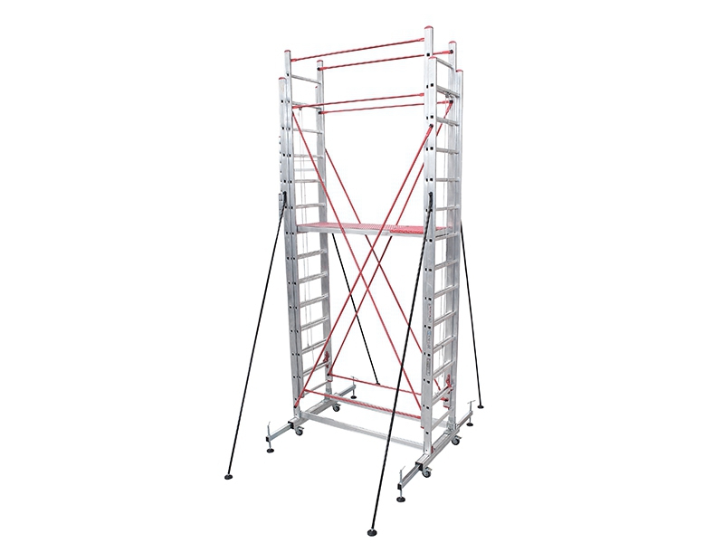 4+4 8 METER TELESCOPIC SCAFFOLDING LADDER