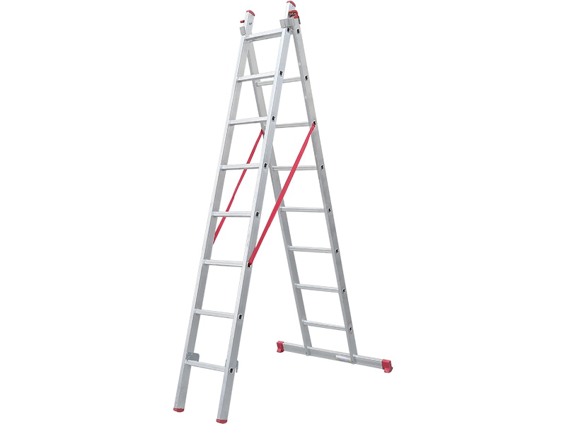 NARVON 2.5 + 2.5 TOTAL 5 METERS INDUSTRIAL LADDER