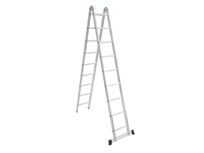 SINGLE STAGE MULTI-PURPOSE 9+9 STEP LADDER